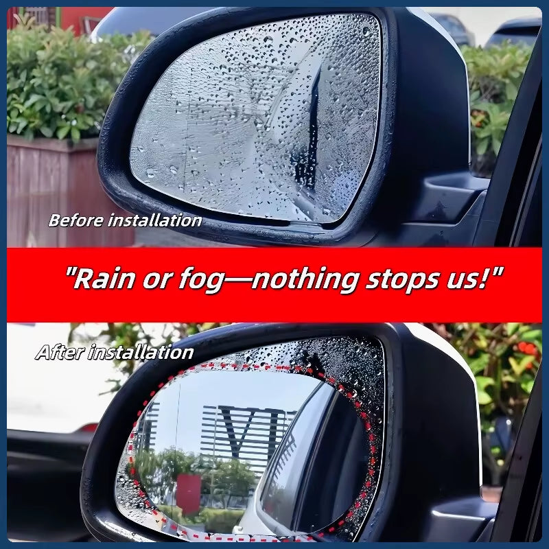 Car Rearview Mirror Protective Film Side Windows Sticker anti Fog Glare Rainproof Waterproof Auto Mirror Film Clear Nano Coatin