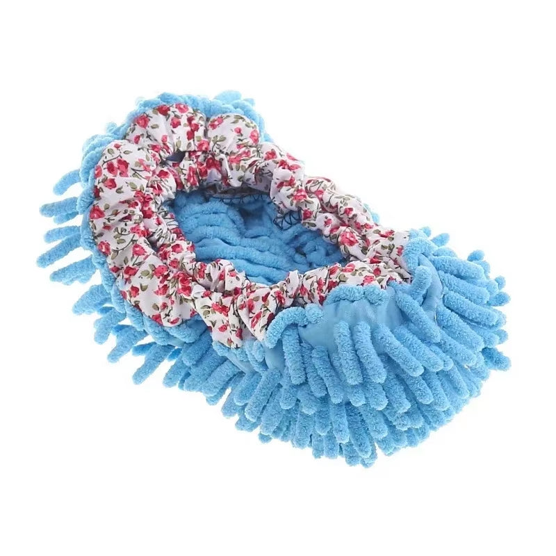1PCS Multifunction Floor Dust Cleaning Slippers Shoes Cloth Lazy Mopping Shoes Home Floor Washable Cleaning Microfiber Cloth
