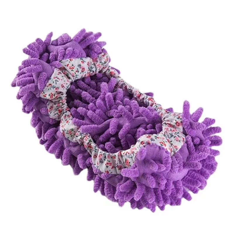 1PCS Multifunction Floor Dust Cleaning Slippers Shoes Cloth Lazy Mopping Shoes Home Floor Washable Cleaning Microfiber Cloth