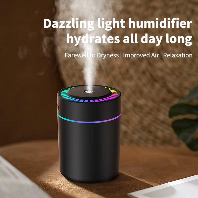 180Ml Aromatherapy Diffuser Humidifier Aromatherapy Essential Oil Air Purifier Sleeping Car Carrying Home LED 7 Color Light