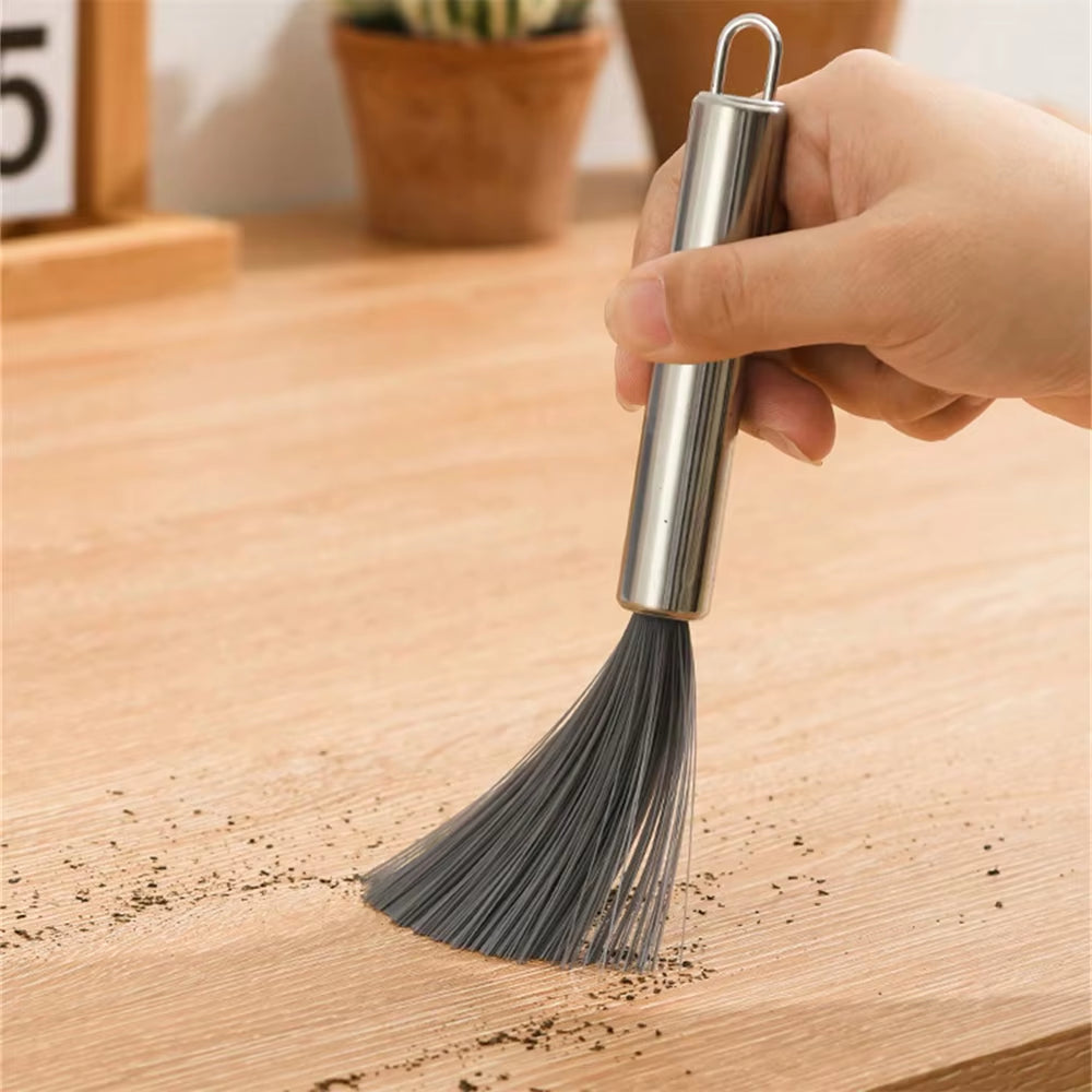 2Pcs Multi-Functional Cleaning Brush Steel Handle Household Cleaning Brush Home Cleaning Helper