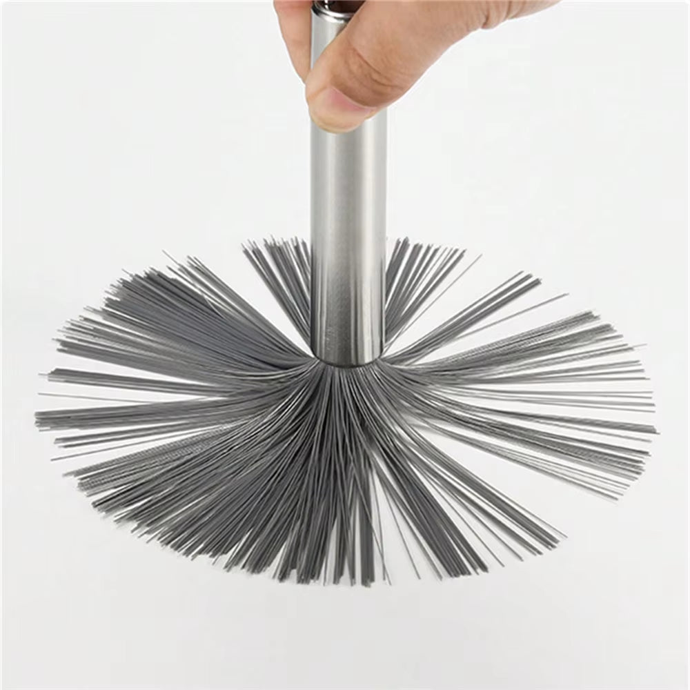 2Pcs Multi-Functional Cleaning Brush Steel Handle Household Cleaning Brush Home Cleaning Helper