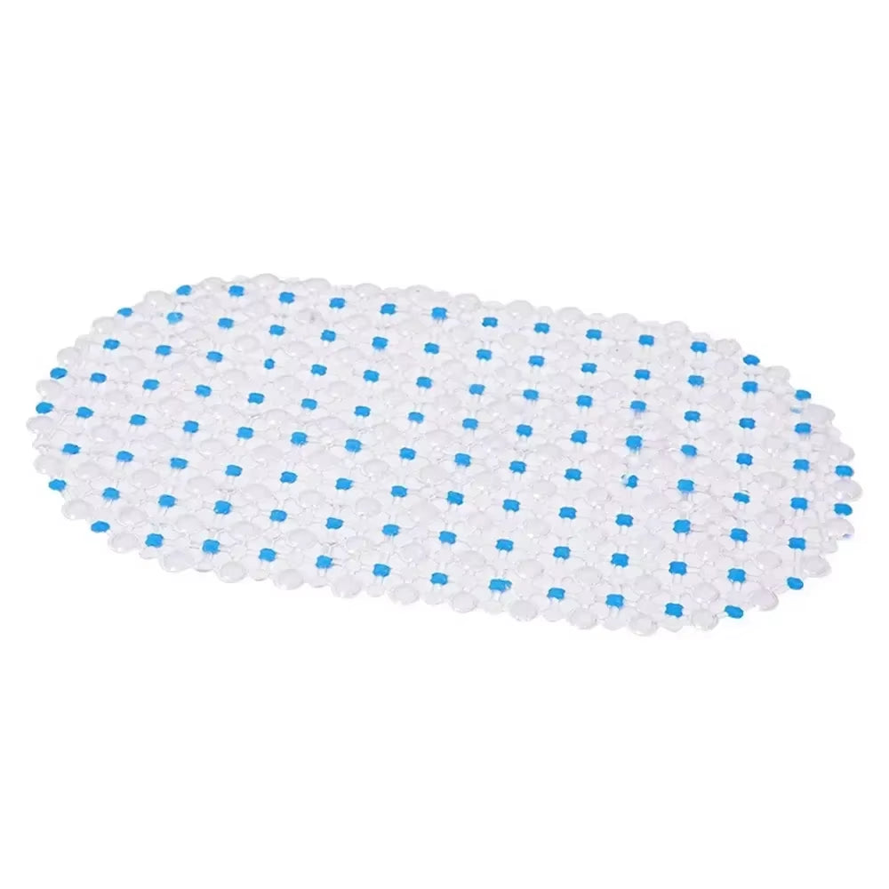 PVC Anti-Slip Bath Mat with Suction Cup Soft Shower Mat Massage Anti-Slip Bath Home Bathroom Accessories