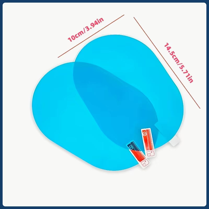 Car Rearview Mirror Protective Film Side Windows Sticker anti Fog Glare Rainproof Waterproof Auto Mirror Film Clear Nano Coatin