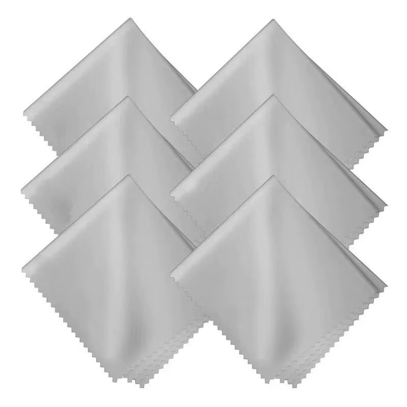 10Pcs Smooth Lint Free Glasses Lens Cleaning Cloth Sunglasses Glass Tabletop Cups Scratch Frees Clean Products Portable Reusable