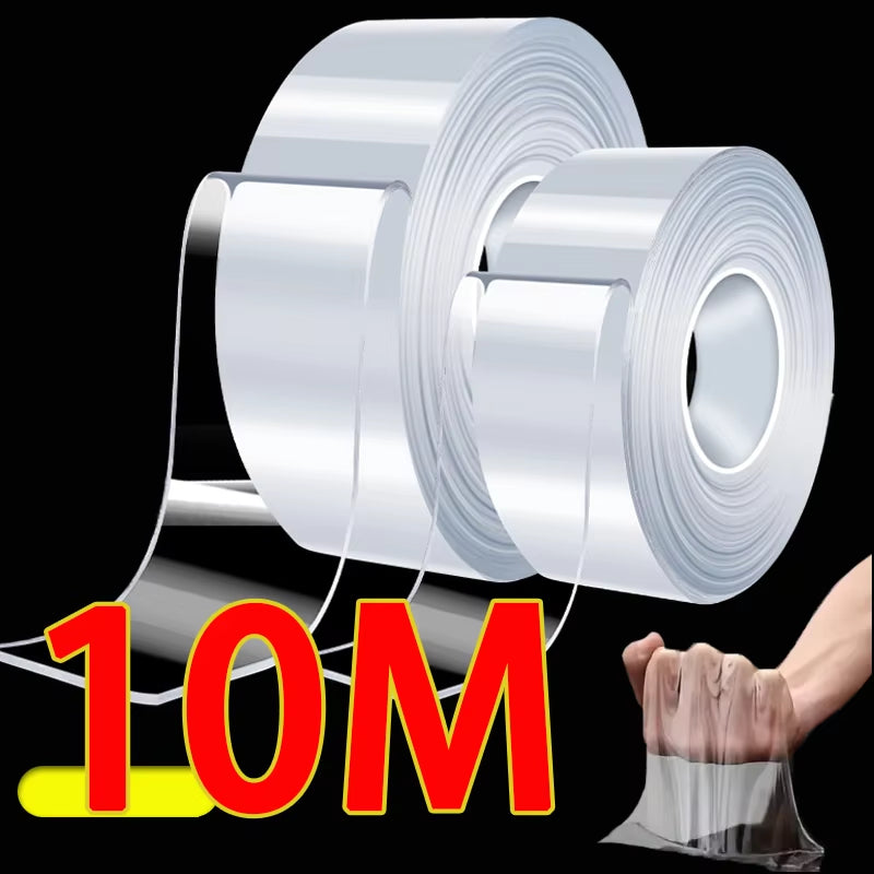 Nano Tape Extra Strong Double-Sided Adhesive Tape Waterproof Transparent Decorative Tape Thickened Reusable Tape Tools for Home