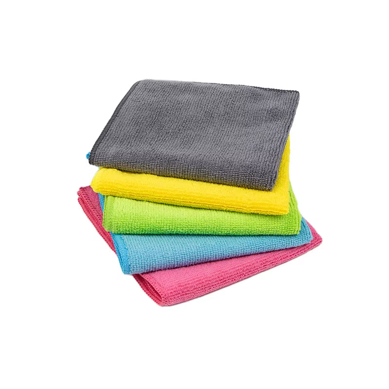 Microfiber Cleaning Cloth Multi-Purpose Kitchen Dish Cloth Scouring Pad for Car and Home Cleaning Reusable Dishwashing Wipes