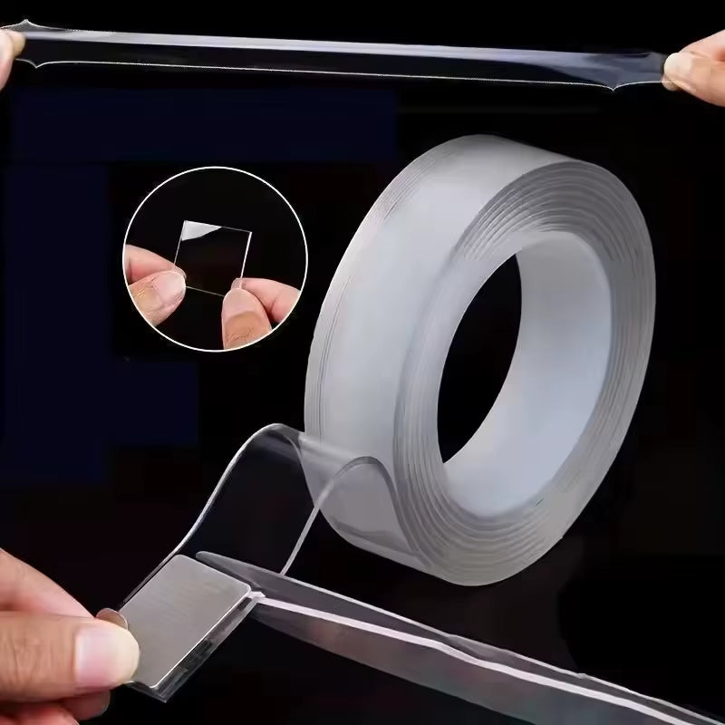 Nano Tape Extra Strong Double-Sided Adhesive Tape Waterproof Transparent Decorative Tape Thickened Reusable Tape Tools for Home