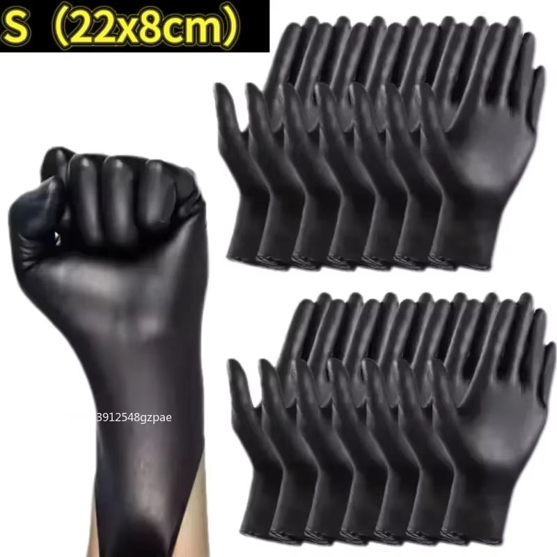 Disposable Latex Gloves Black Home Nitrile Gloves Durable Kitchen Cooking Tools Washing Car Gardening Cleaning Work Gloves