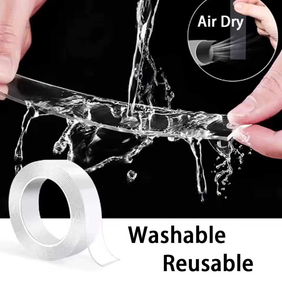 Nano Tape Extra Strong Double-Sided Adhesive Tape Waterproof Transparent Decorative Tape Thickened Reusable Tape Tools for Home