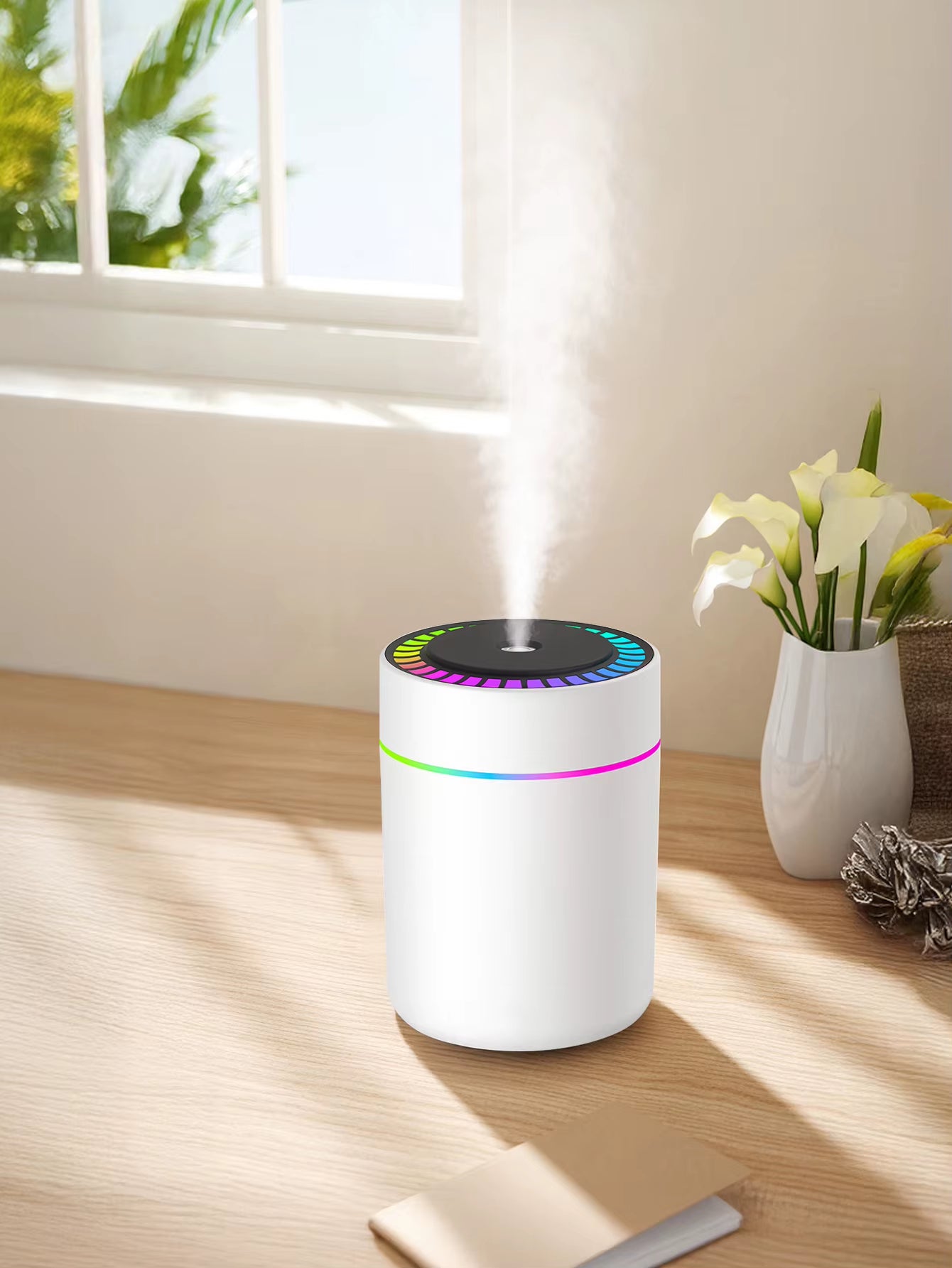 180Ml Aromatherapy Diffuser Humidifier Aromatherapy Essential Oil Air Purifier Sleeping Car Carrying Home LED 7 Color Light