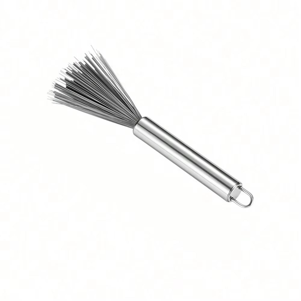 2Pcs Multi-Functional Cleaning Brush Steel Handle Household Cleaning Brush Home Cleaning Helper