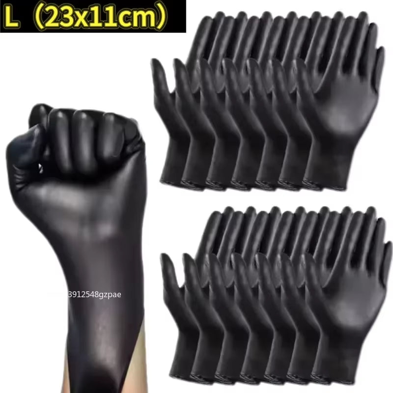 Disposable Latex Gloves Black Home Nitrile Gloves Durable Kitchen Cooking Tools Washing Car Gardening Cleaning Work Gloves