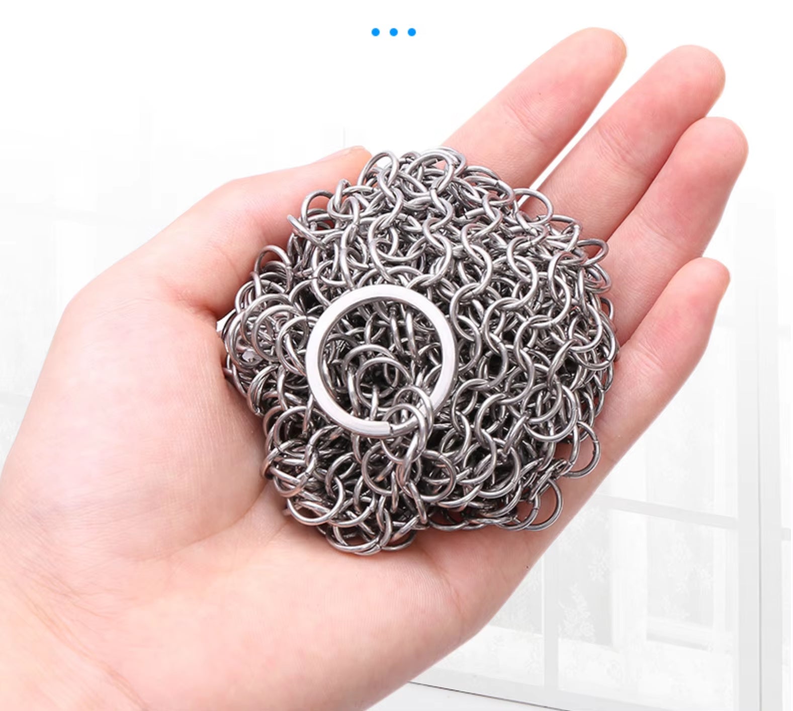 3 Size Kitchen Cleaning Stainless Steel Cleaner Scrubber Reusable Washing Net Rust Pot Remover Cleaning Tool for Home