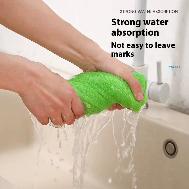 Microfiber Cleaning Cloth Multi-Purpose Kitchen Dish Cloth Scouring Pad for Car and Home Cleaning Reusable Dishwashing Wipes