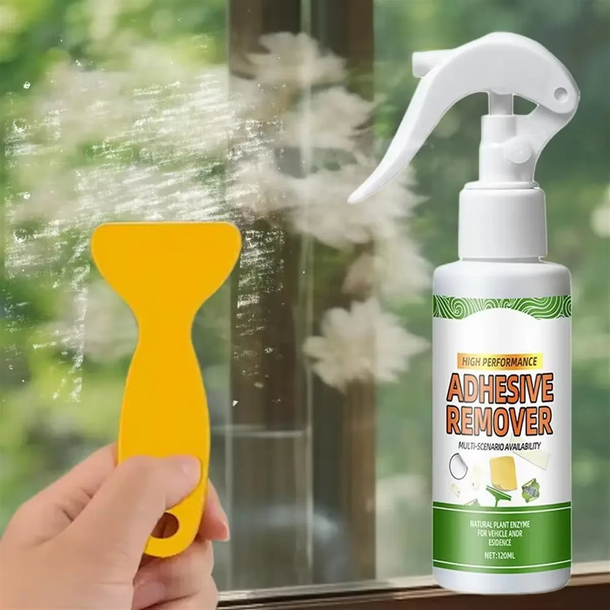 Professional Adhesive Remover Spray,Fast-Acting Formula for Glue, Stickers & Residue,Safe on Wood/Glass/Tiles - Home & DIY Use